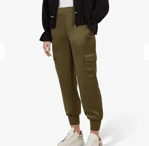 Ted Baker Womens Sulia Cargo Jogger Pants Size 3 US 8 Green Pull On Utility